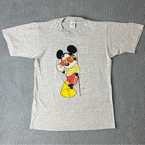Vintage Mickey Mouse Florida Single Stitch Size Medium T Shirt